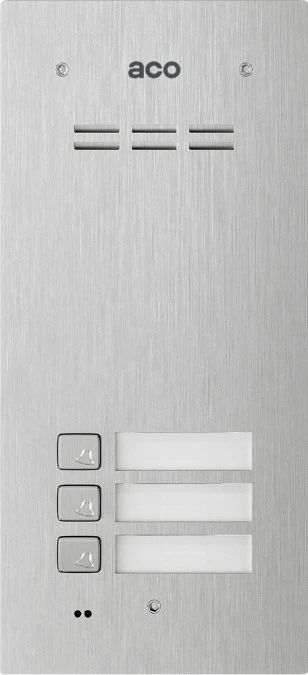 Panel zewnętrzny COMO‑PRO‑A3 3‑przyciskowy NT natynkowy n/t