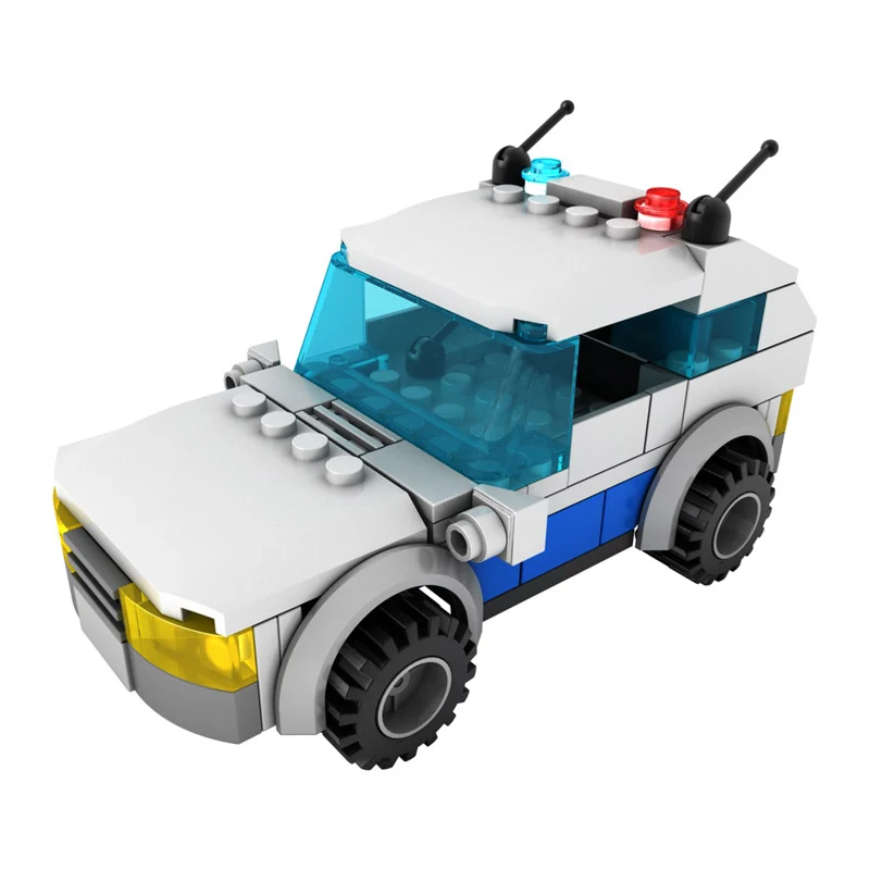 Stavebnice LIGHT STAX SHOW Hybrid Flashing Police Car – rozbaleno, lehce poškozený obal