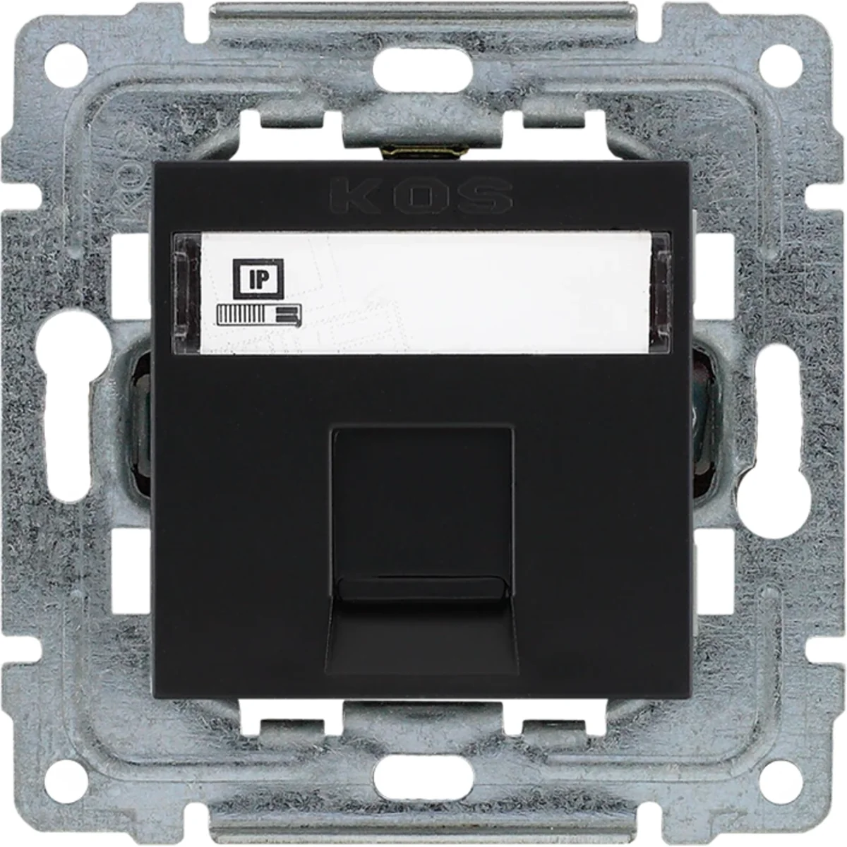 DANTE Gniazdo komputerowe poj. RJ45 (wkład MOLEX), bez ramki, CZARNY 450965