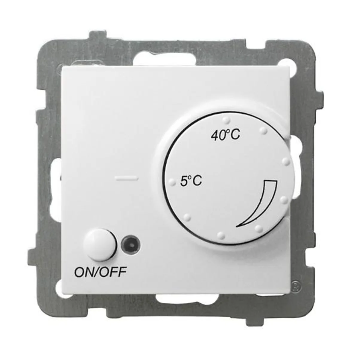 AS Regulator temperatury biały bez ramki RTP-1G/M/00