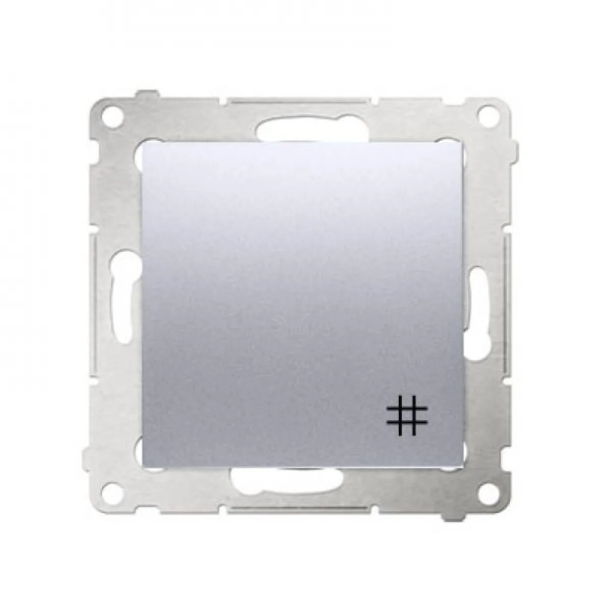 Łącznik krzyżowy (moduł) 10A 250V szybkozłącza srebrny (metalik) DW7.01/43