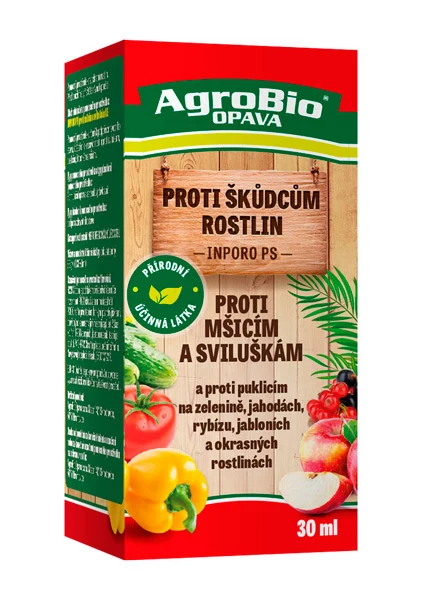 Přípravek proti mšicím a sviluškám AGROBIO Inporo 30ml – expirace 3. 6. 2026