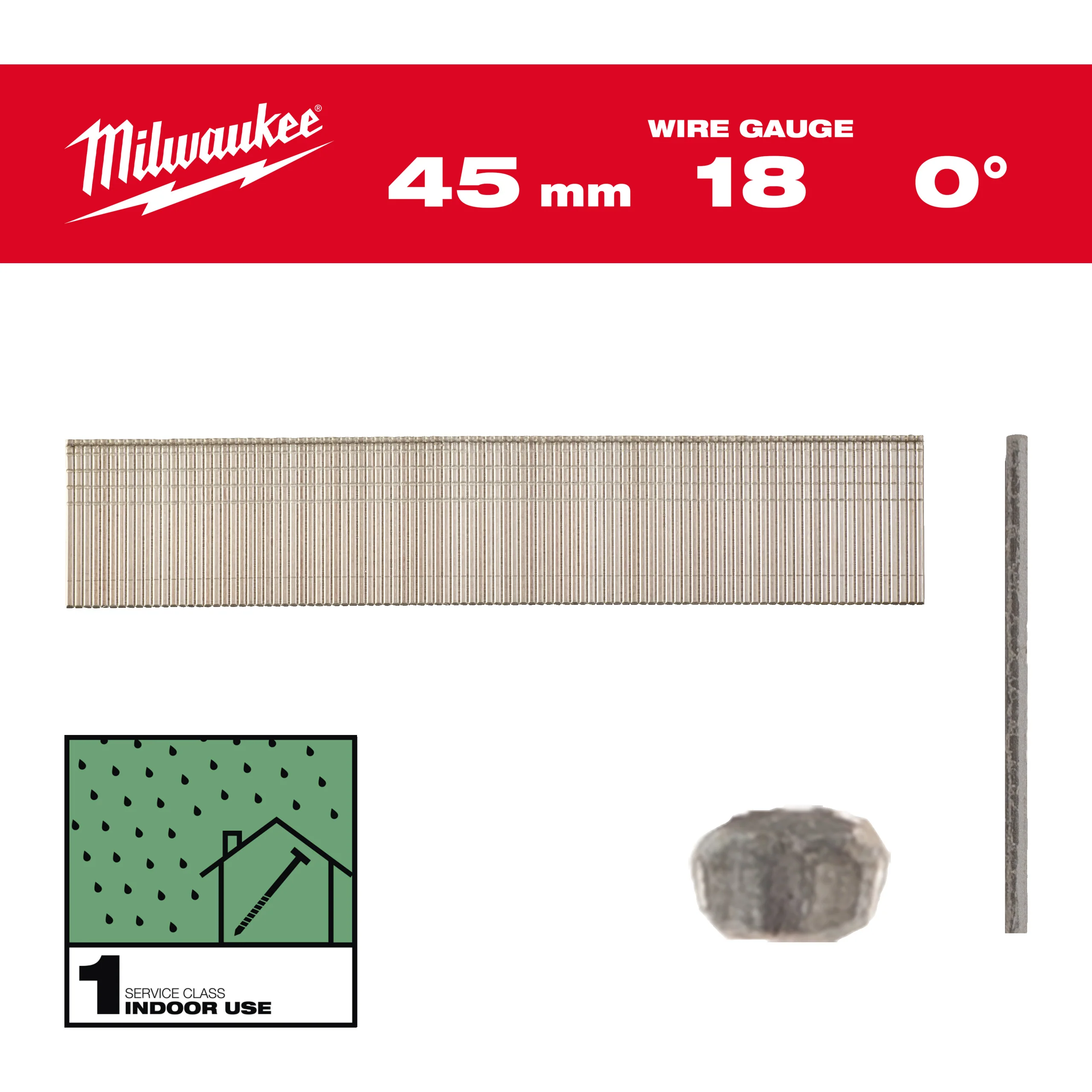 Milwaukee Sztyfty 18G/45mm-5 tys. szt. – M18FN18GS