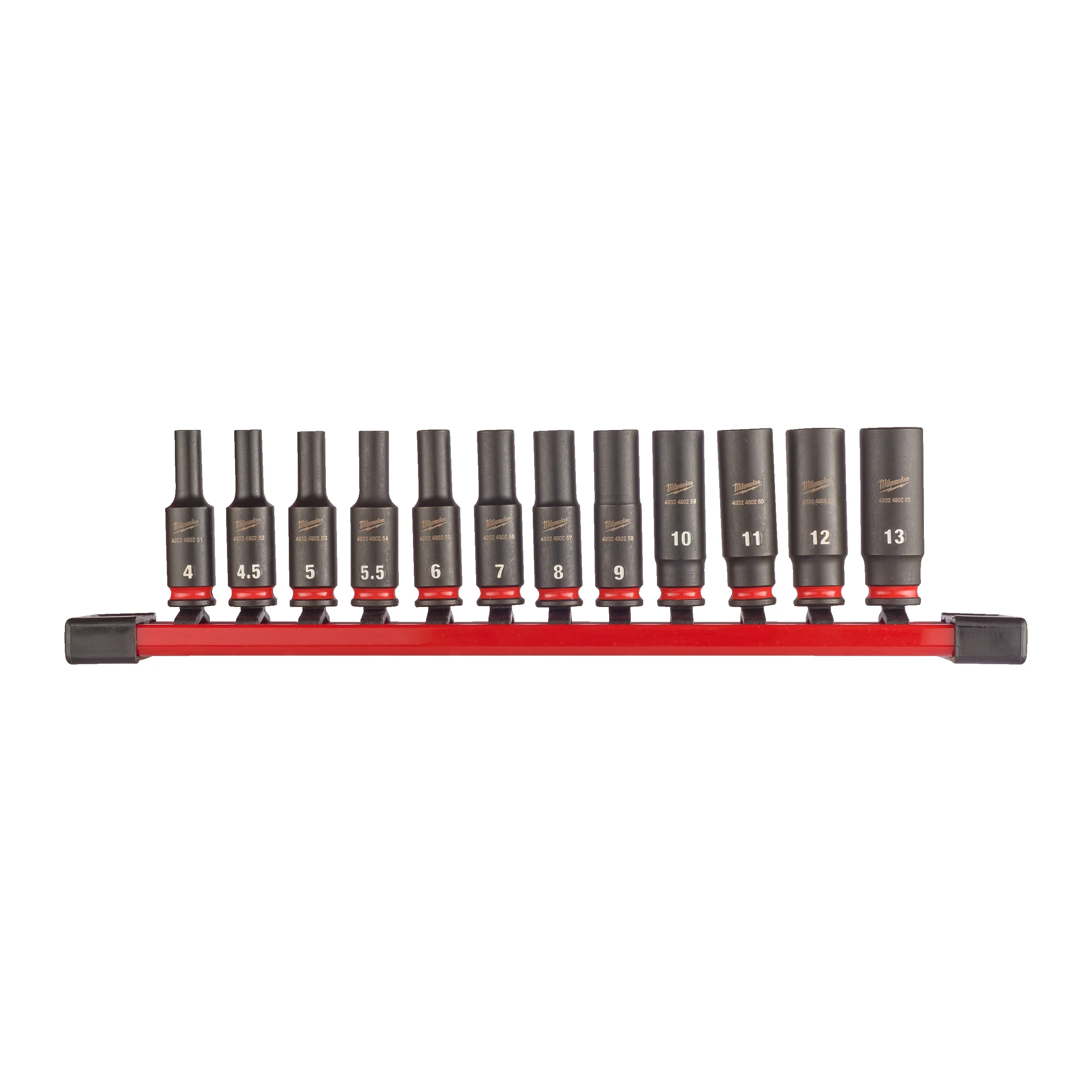 Milwaukee Zestaw nasadek udarowych SHW 1/4″ Hex 12 szt.