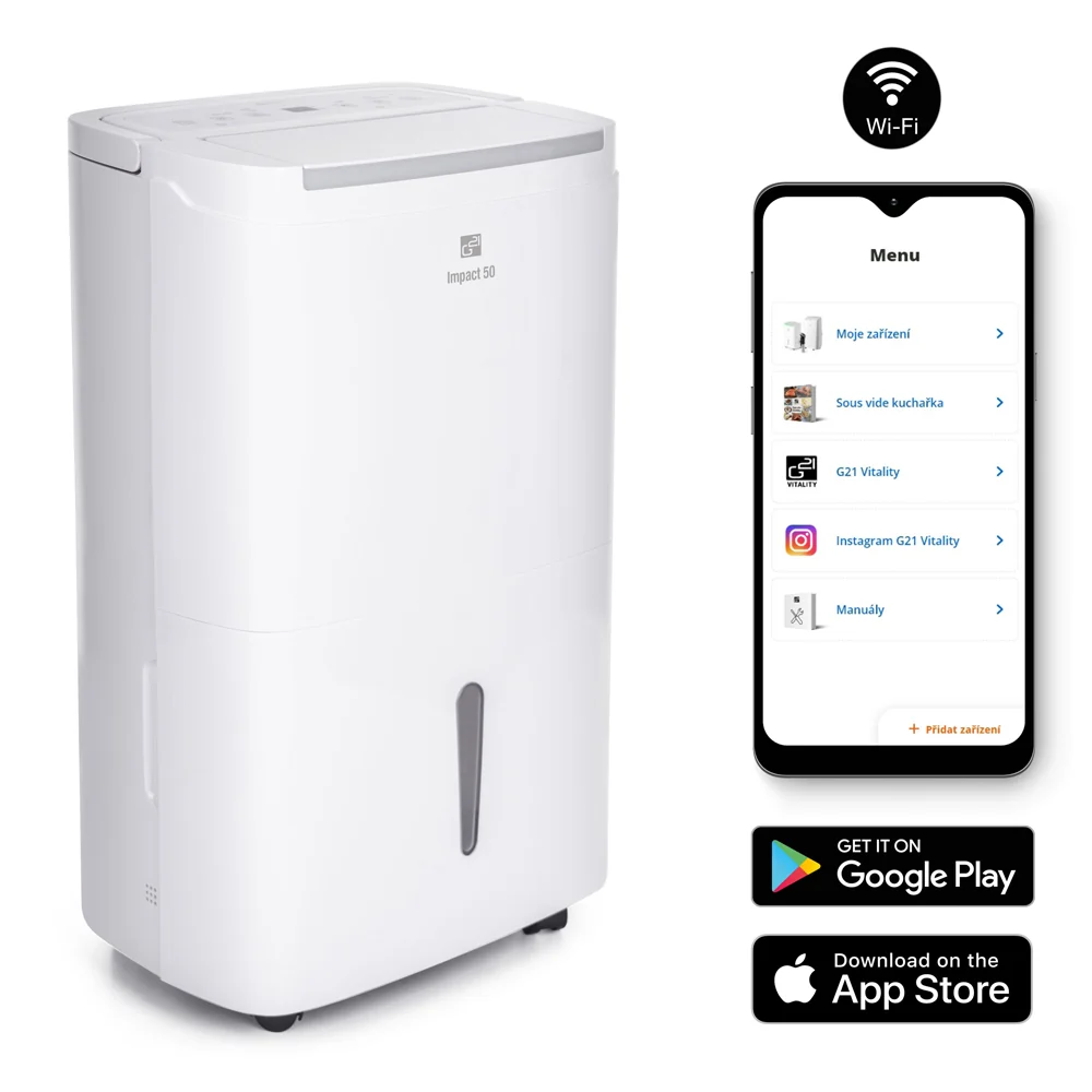 Smart odvlhčovač G21 Impact 50 50l/24h WiFi