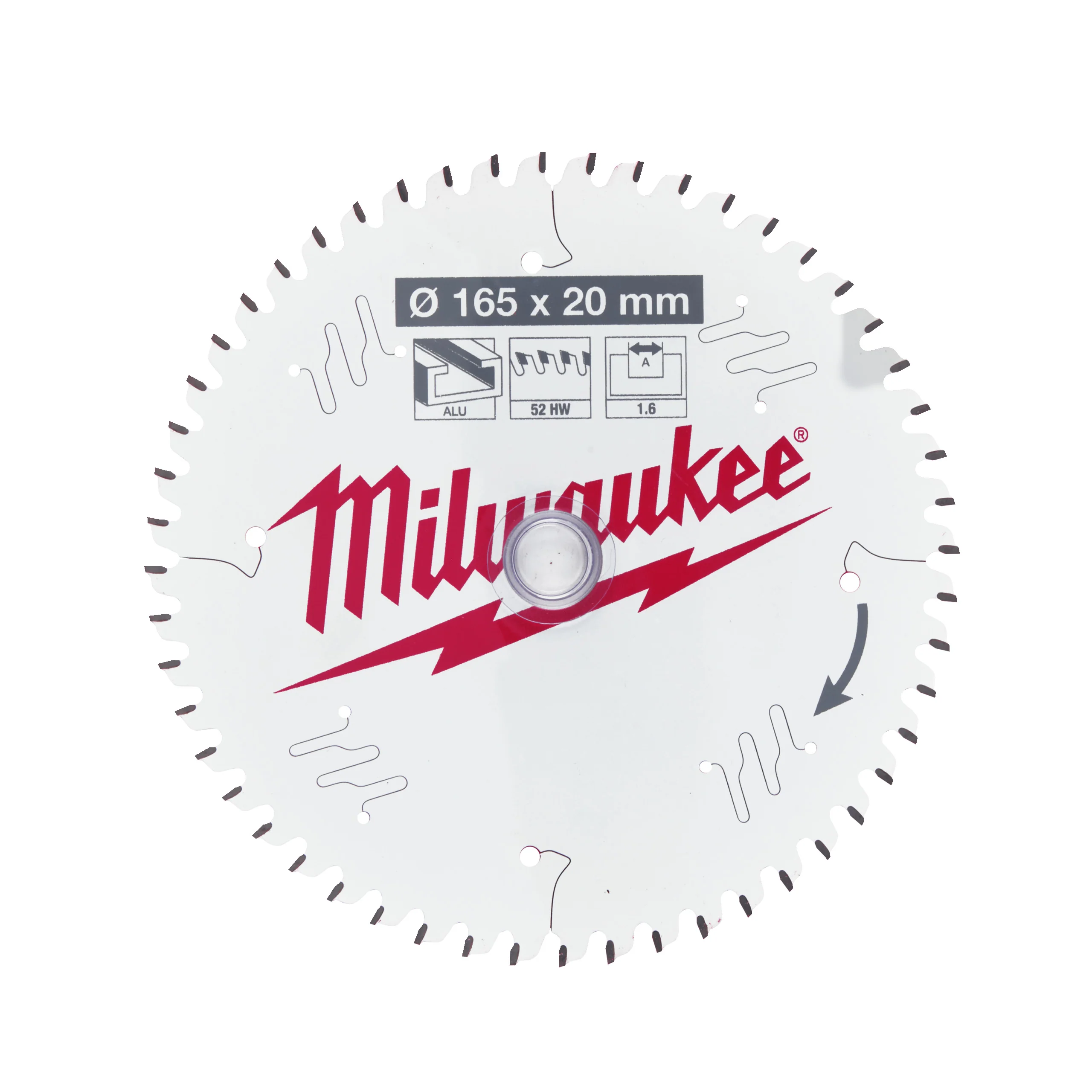 Milwaukee Tarcza pilarska CSB P Alu165x20x1.6x52ATB