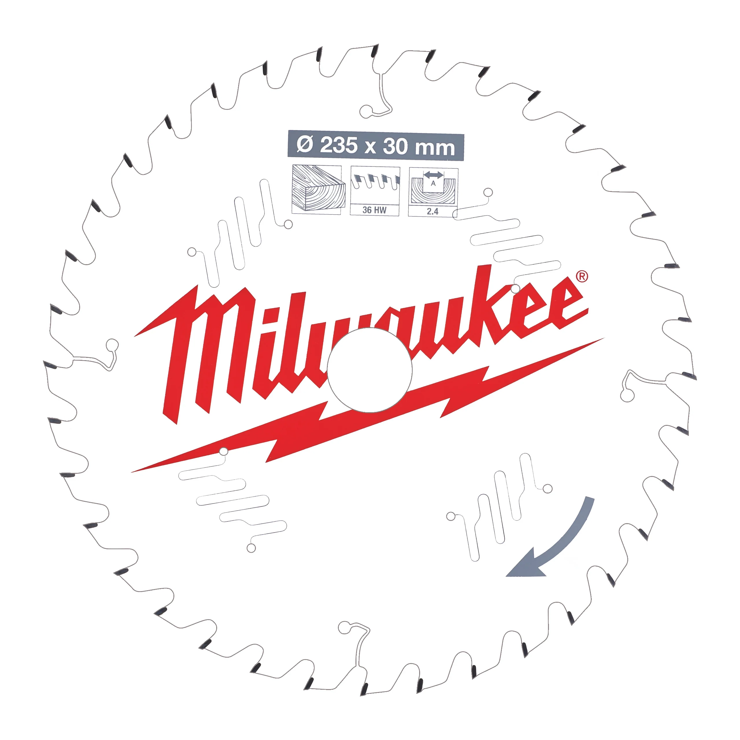 Milwaukee Tarcza pilarska 235X30X2.4X36ATB