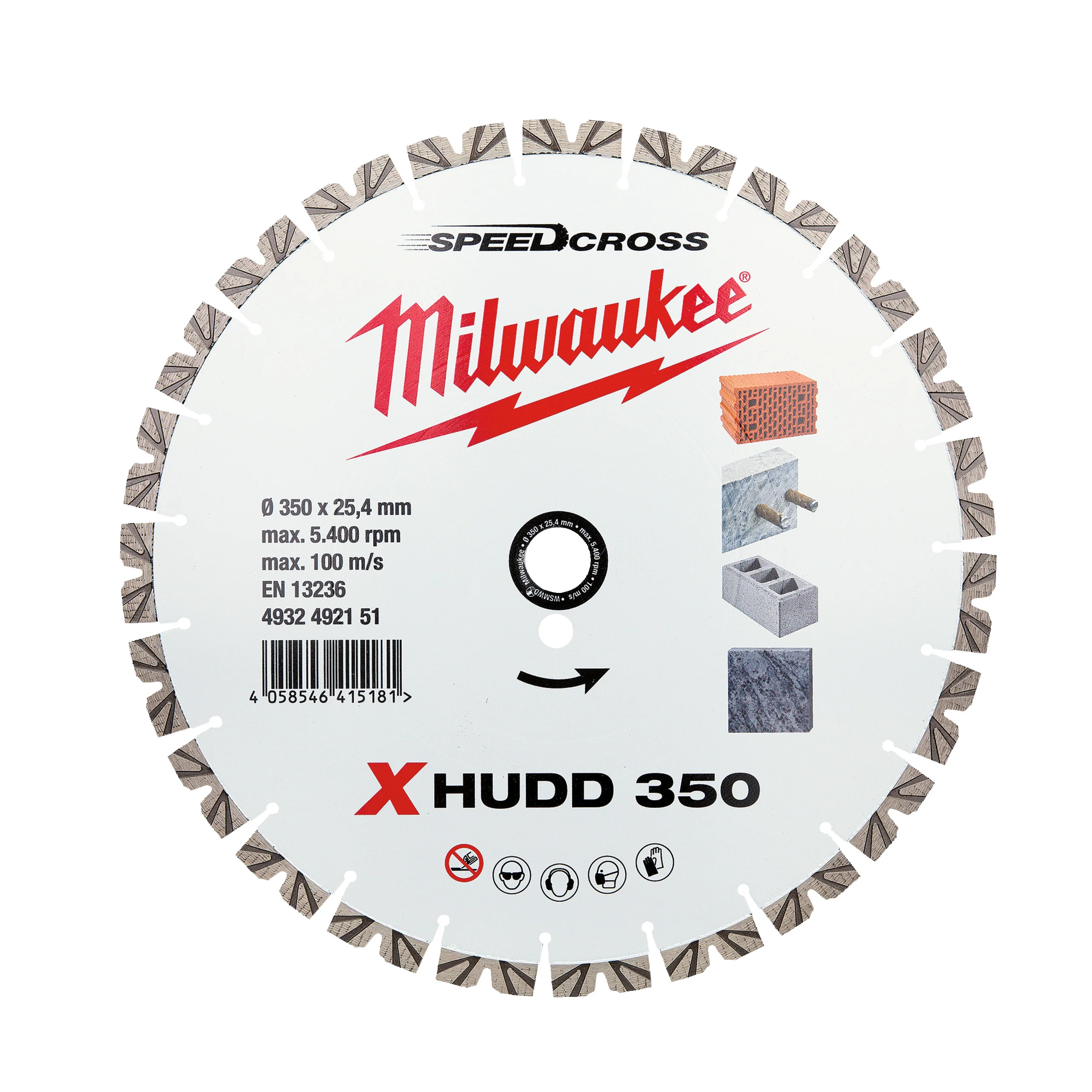 Milwaukee Tarcza Speedcross Premium XHUDD 350mm
