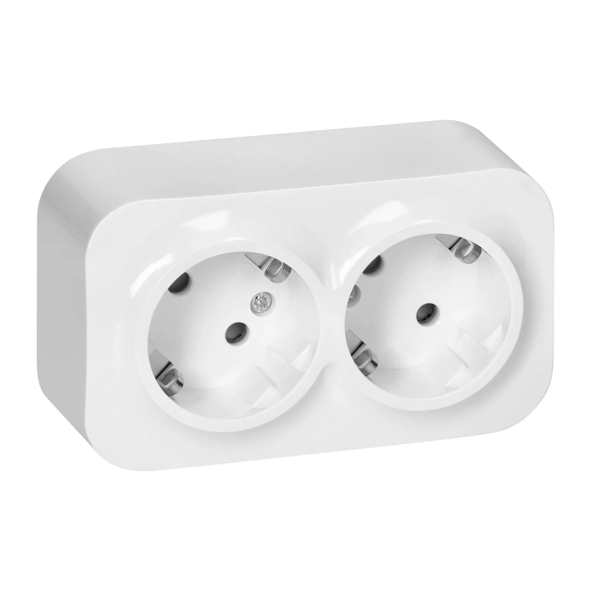 ToDo Gniazdo podwójne 2x2P+Z, 16A/230VAC, IP20,Schuko,Białe 10 sztuk OR-OE-7206(GS)/W/10