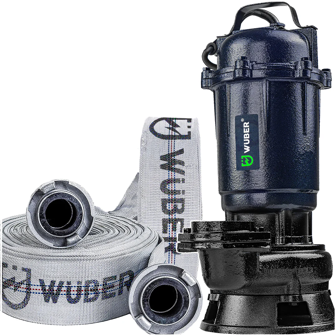 Pompa głębinowa do wody czystej brudnej szamba 2″ 750 W rozdrabniacz +wąż WUBER