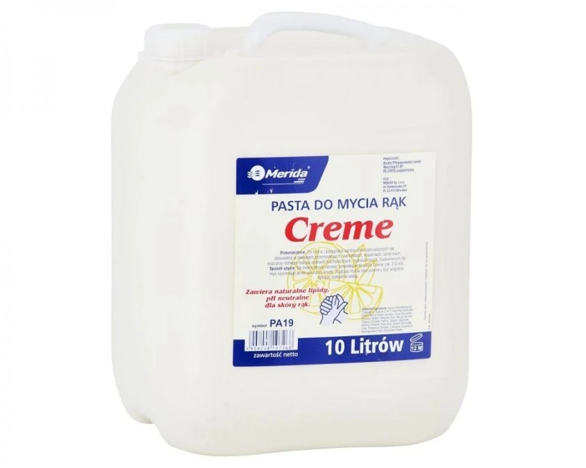Pasta do mycia silnie zabrudzonych rąk MERIDA CREME kanister 10L MPX607