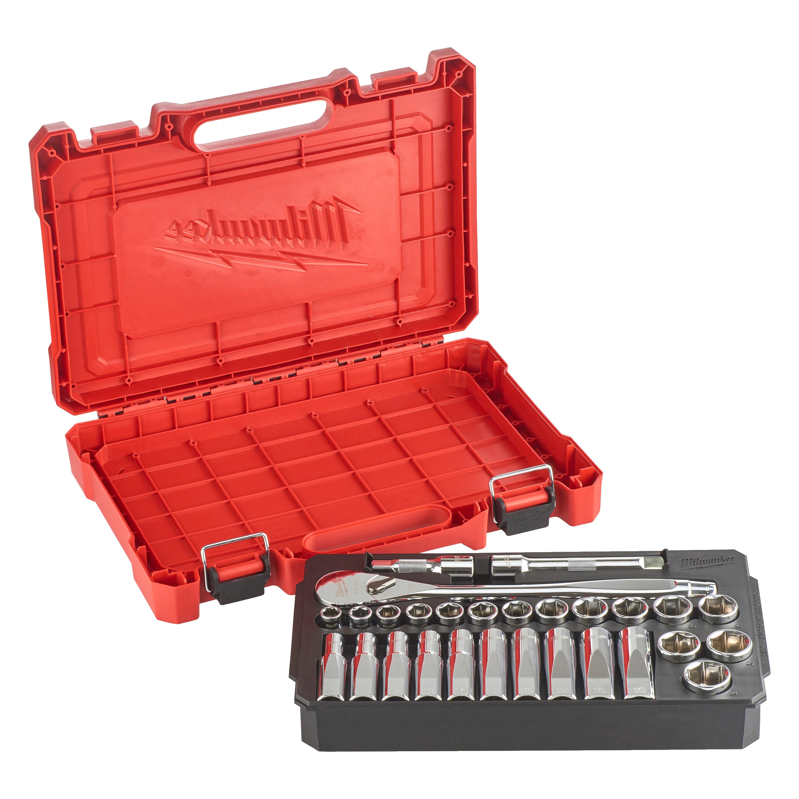 Milwaukee Zestaw nasadek z grzechotką 1/2″