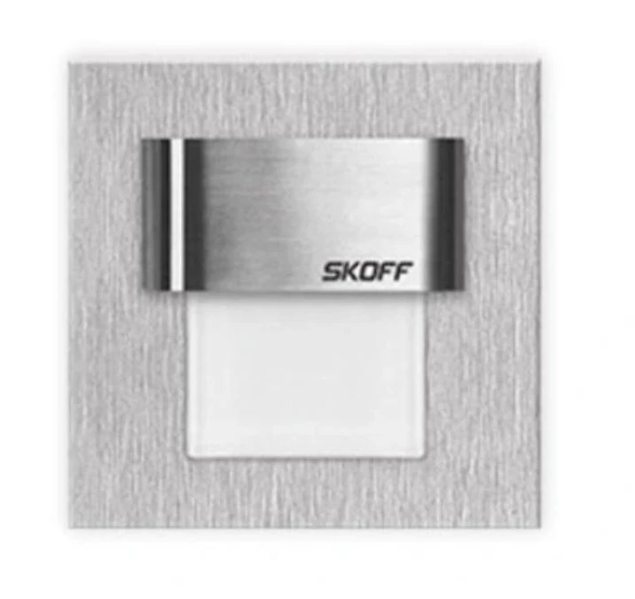Oprawa LED 0.4W 10V IP20 TANGO MINI szlif biała 02‑01‑02‑01‑0120