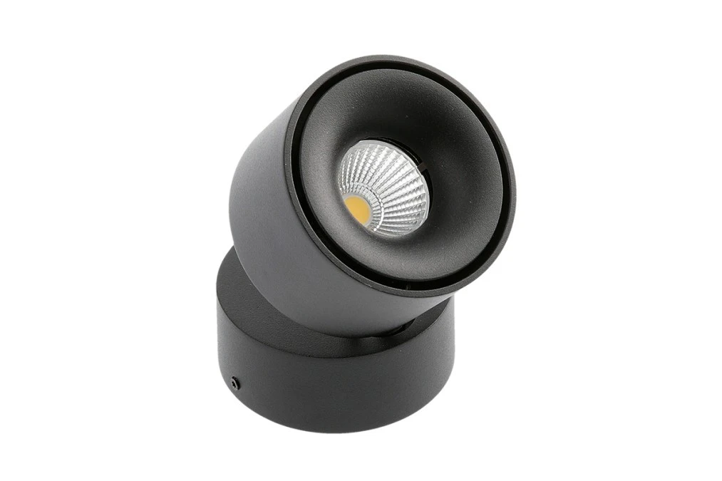 Oprawa LED BIANCO 8W 680lm 4000K IP20 IK06 36st. okrągła, czarny LD‑BNC8WOC‑NB