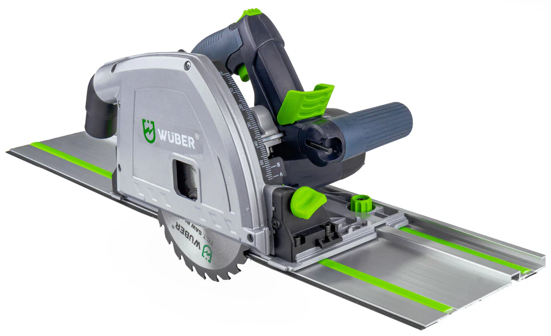Pilarko-zagłębiarka do drewna 2400 W +2 szyny WUBER