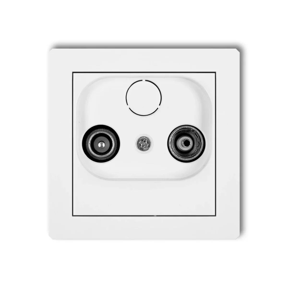 DECO Mechanizm gniazda abonenckiego RTV końcowego 2dB biały DG2K
