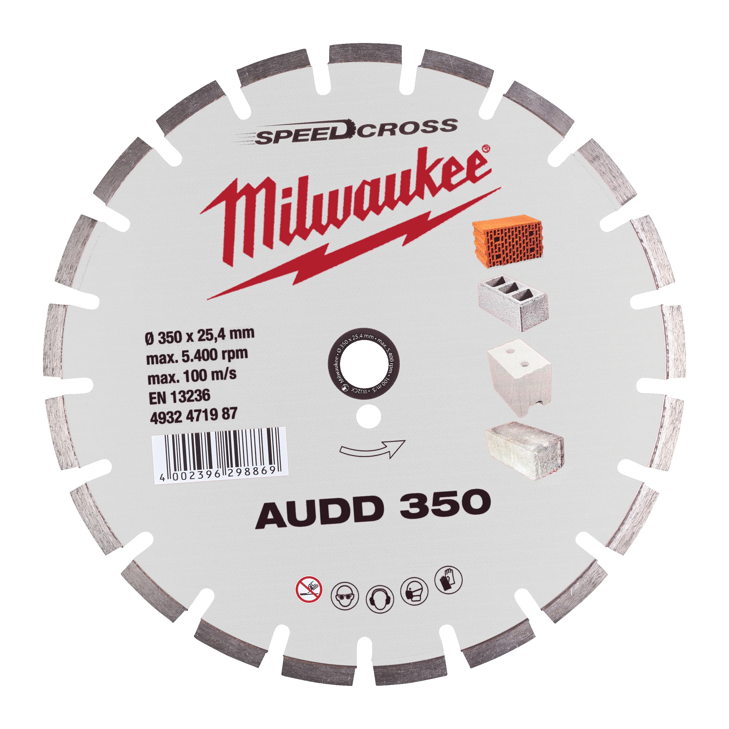 Milwaukee Tarcza diamentowa AUDD 350