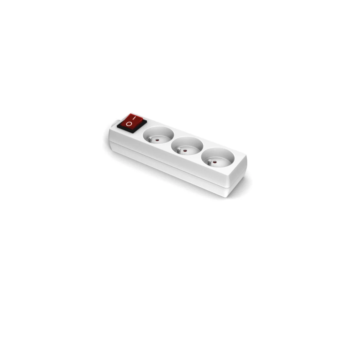 EASY Rozgałęźnik do przedłużacza z włącznikiem 3 gniazda z uziemieniem IMP.PS.BP330.LS.B
