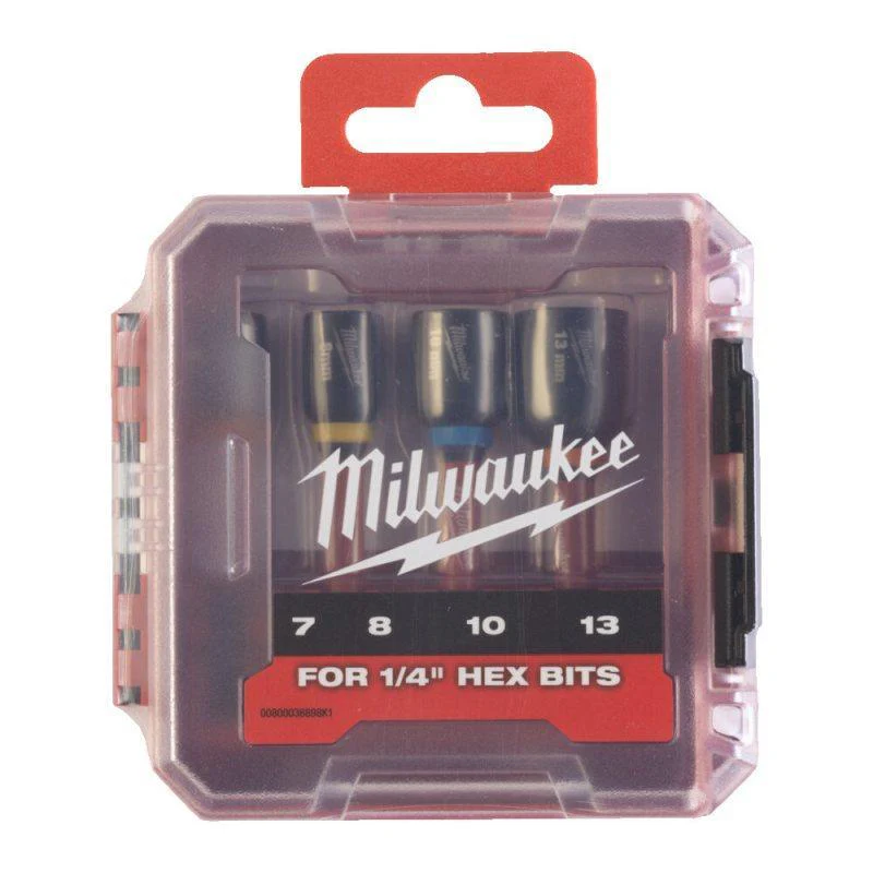 Milwaukee Zestaw nasadek farmerskich udarowych Shockwave 4szt. 4932 4924 45