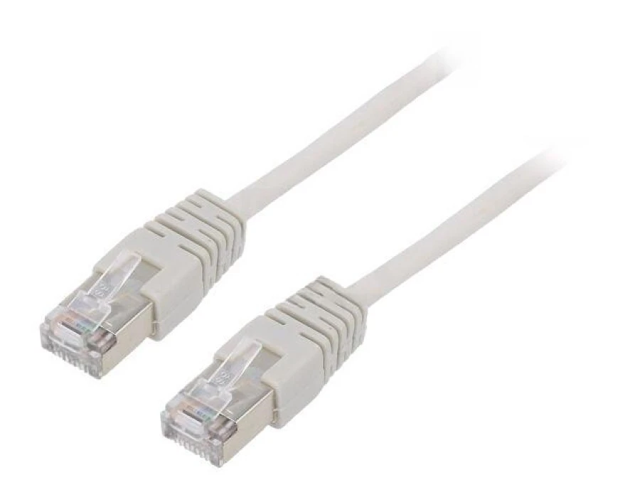 Patch cord F/UTP, Cat 5e, RJ45 wtyk z obu stron, linka, CCA, 1m PP22‑1M