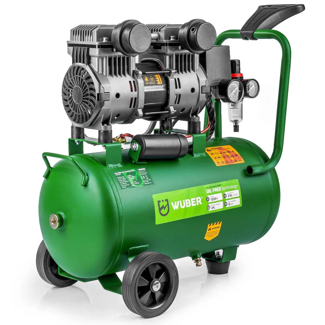 Kompresor bezolejowy 24 l 1200 W WUBER