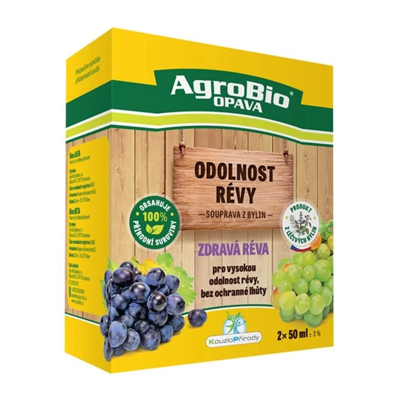 Přípravek pro odolnost révy AGROBIO Zdravá Réva 2x50ml