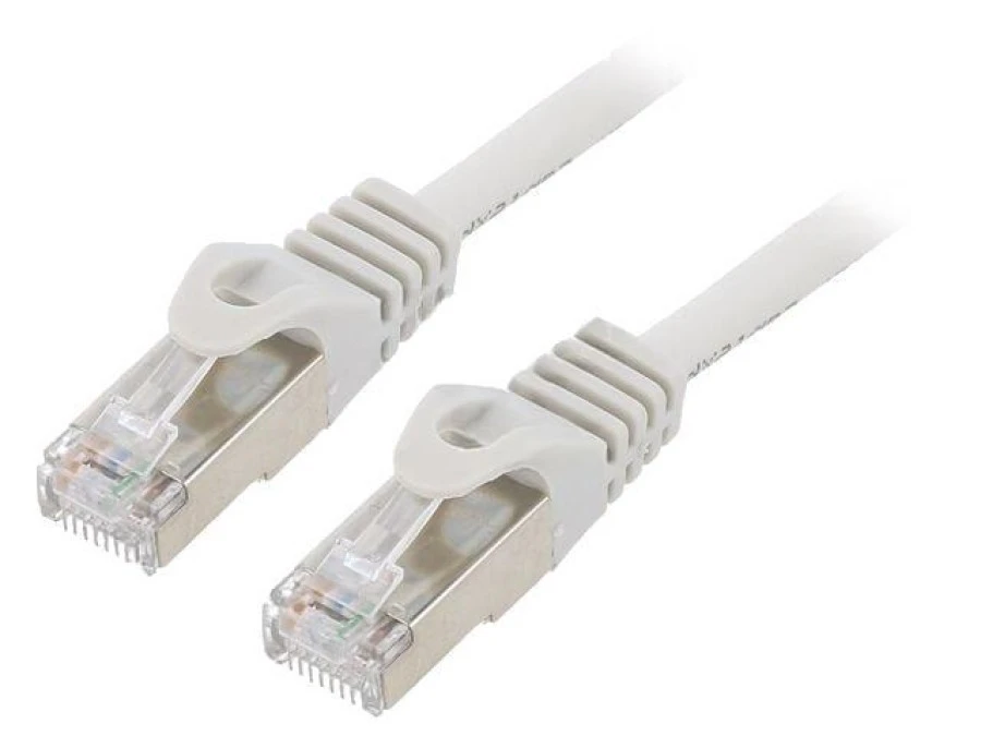 Patch cord F/UTP, Cat 6, RJ45 wtyk z obu stron, linka, CCA, 2m, PVC, szary PP6‑2M