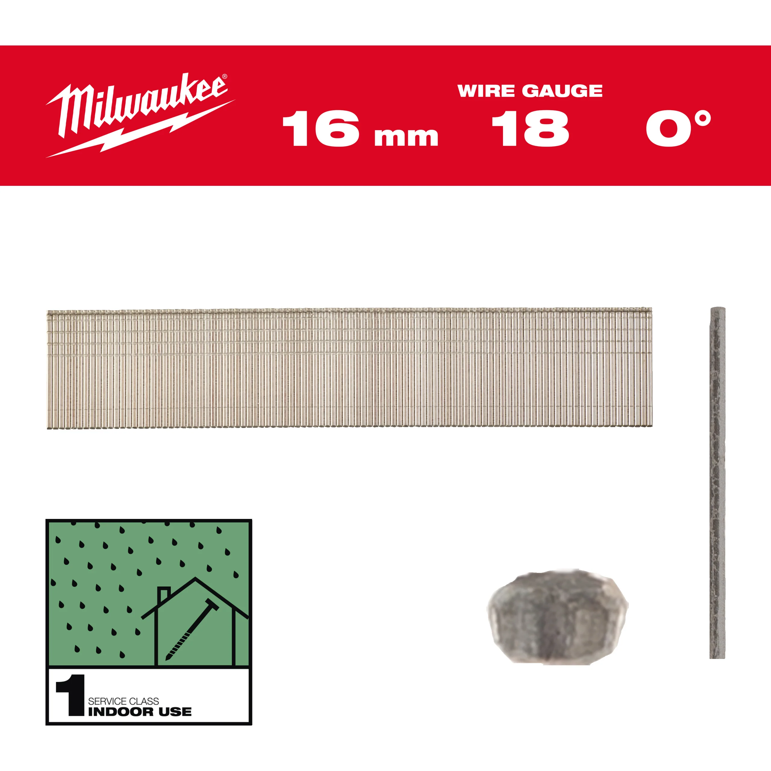 Milwaukee Sztyfty 18G/16mm-10 tys. szt. – M18FN18GS
