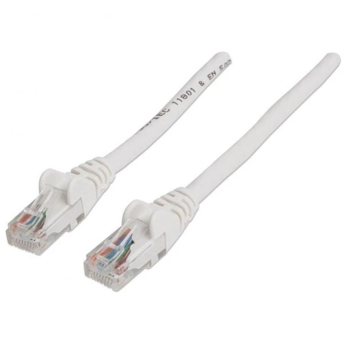 Patch Cord Cat5E UTP 0,5M Biały 100 Miedź ICOC U5EB‑005‑WH