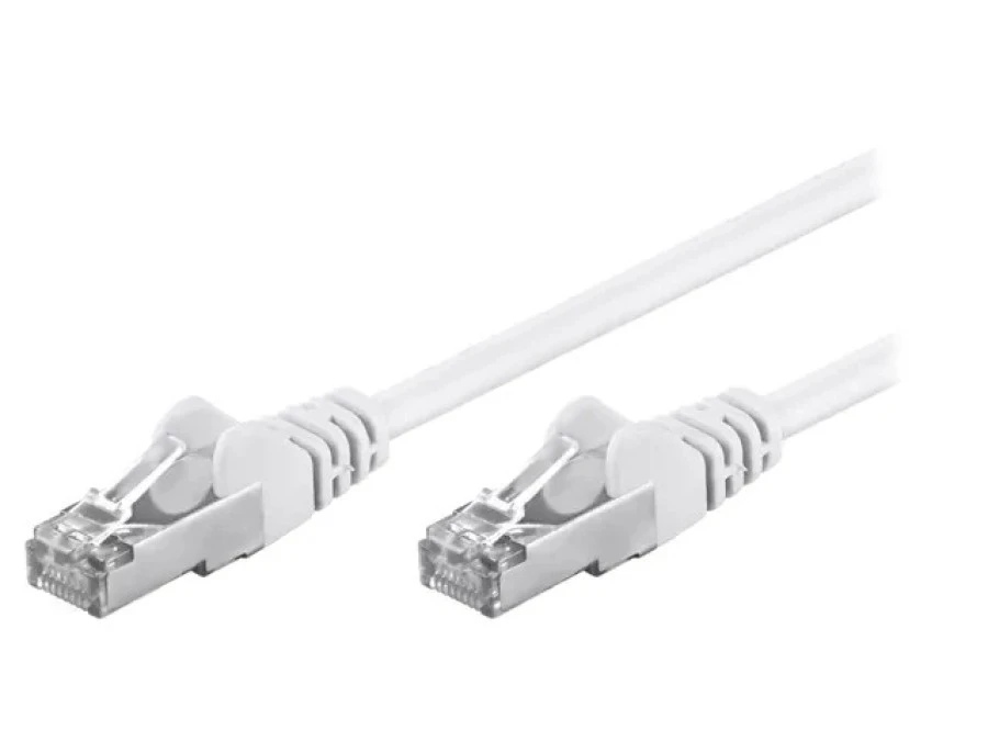 Patch cord F/UTP 5e linka CCA PVC biały 7,5m 26AWG 93500