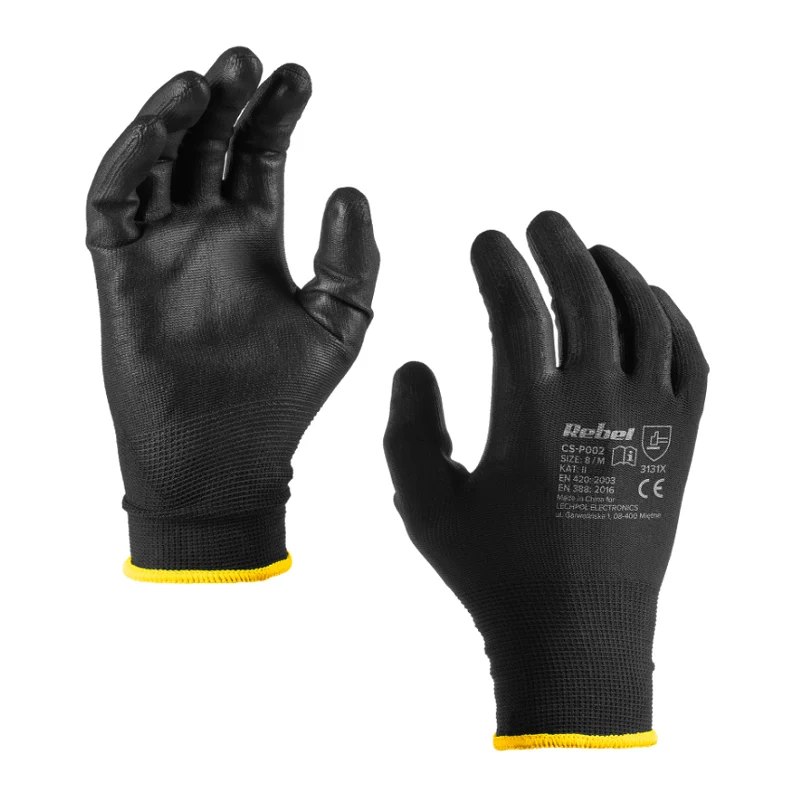 Rukavice pracovní REBEL RB-1015 8″ 12ks