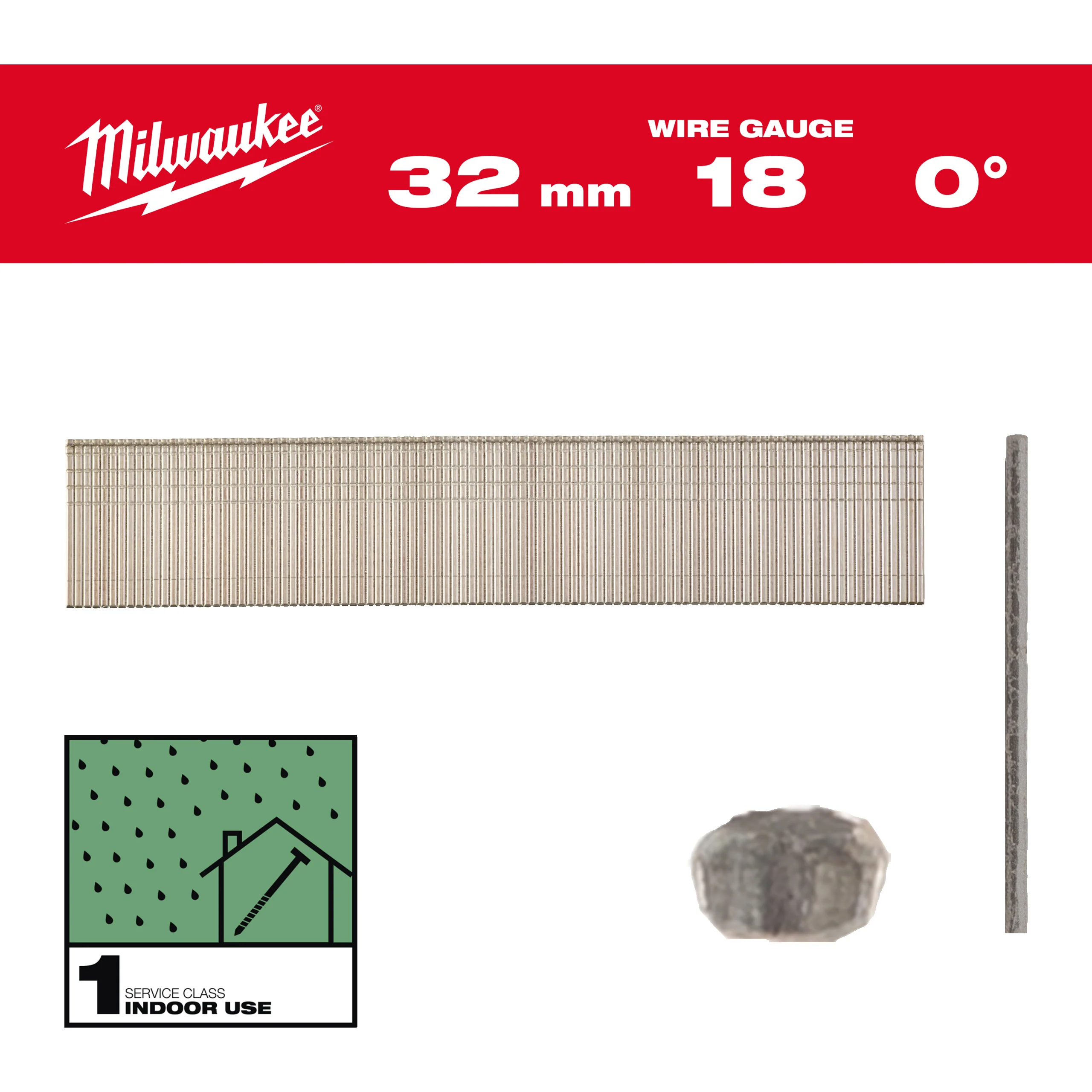 Milwaukee Sztyfty 18G/32mm-5 tys. szt. – M18FN18GS