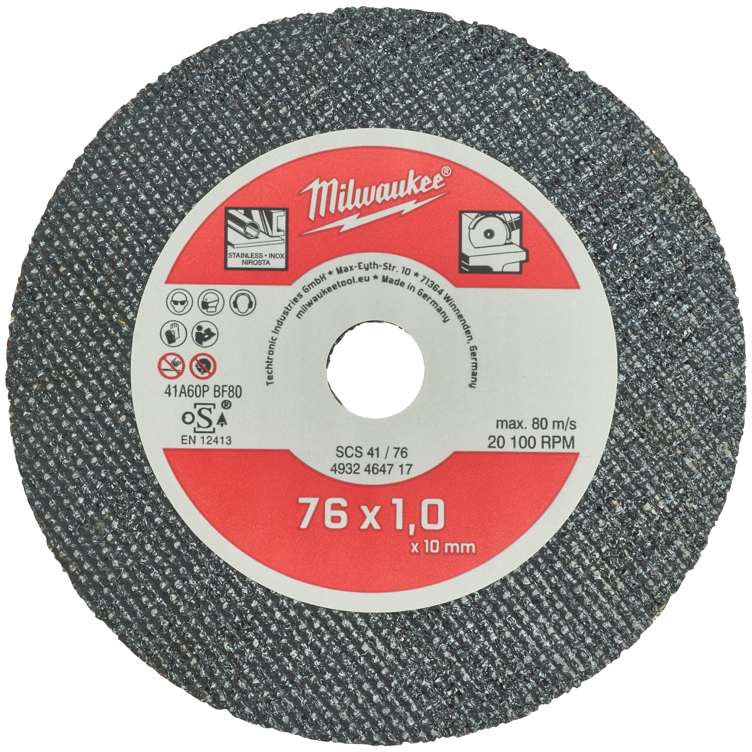Milwaukee Tarcza tnąca do metalu 76 mm – 5 szt.