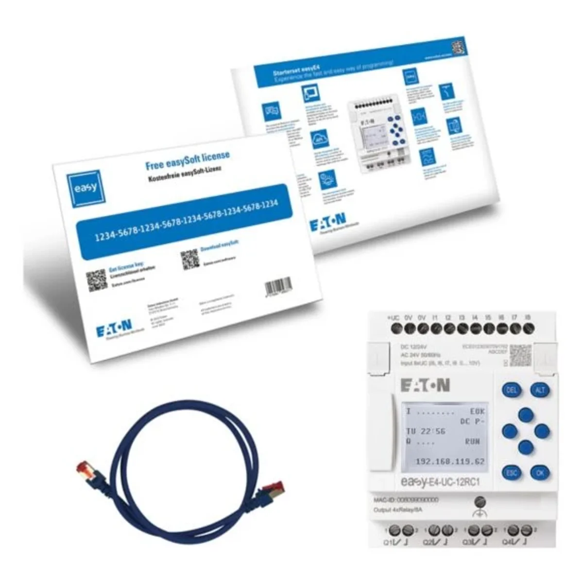 EASY-BOX-E4-UC1 easyE4, Soft, kabel – STARTERKIT 197227