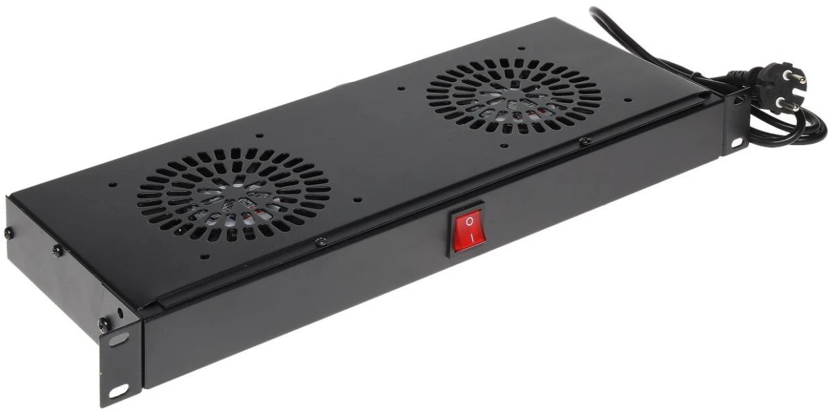 Panel wentylatorów do szaf RACK 19cali 1U A19P‑2W
