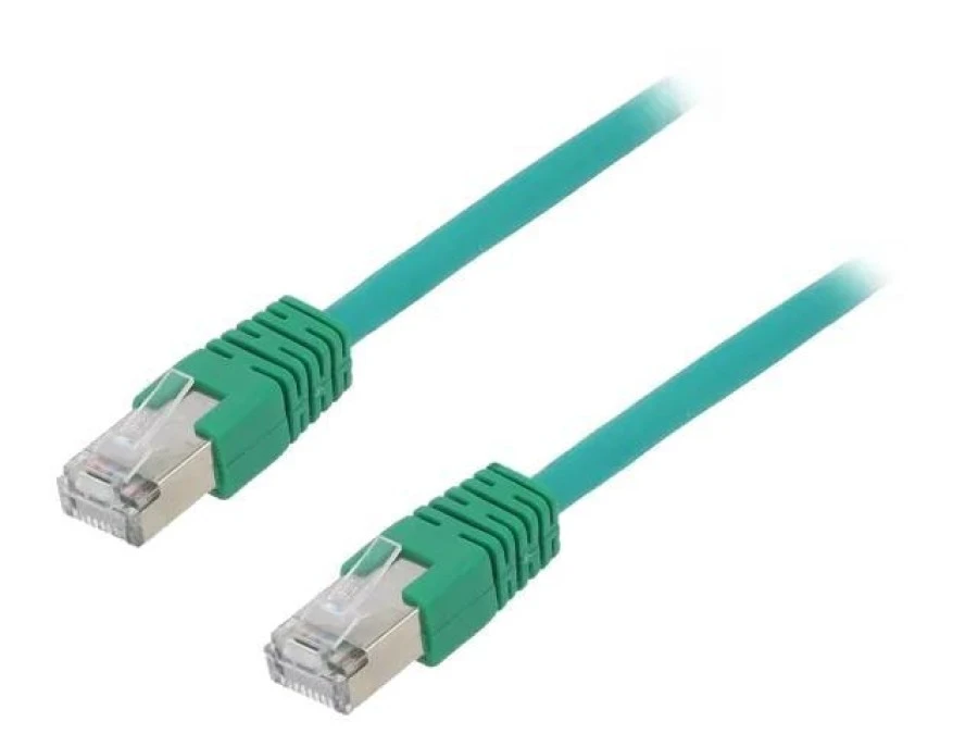 Patch cord F/UTP, Cat 5e, wtyk RJ45 z obu stron, linka, CCA, 2m PP22‑2M/G