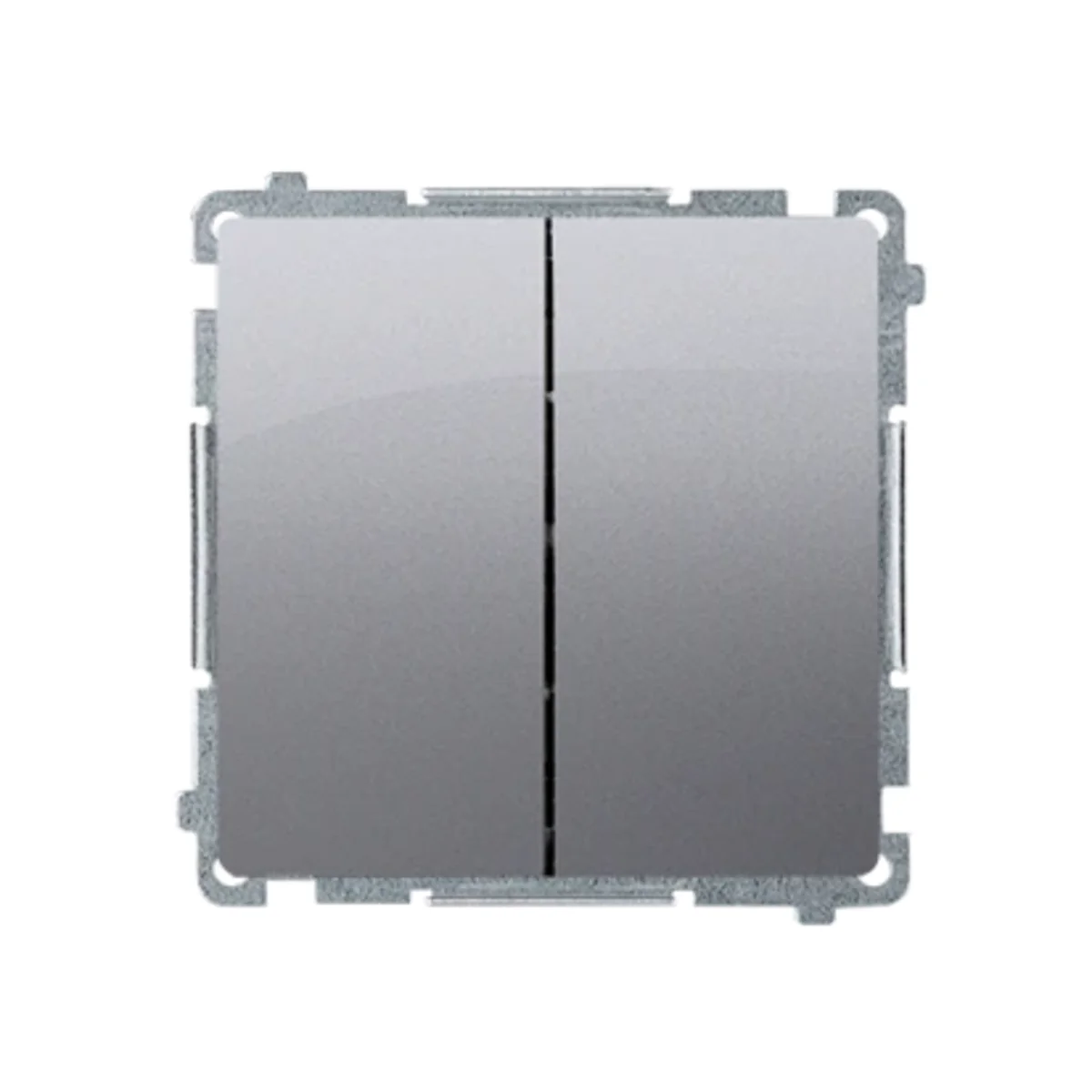 Łącznik świecznikowy (moduł) 10A 250V zaciski śrubowe inox (metalik) BMW5.01/21