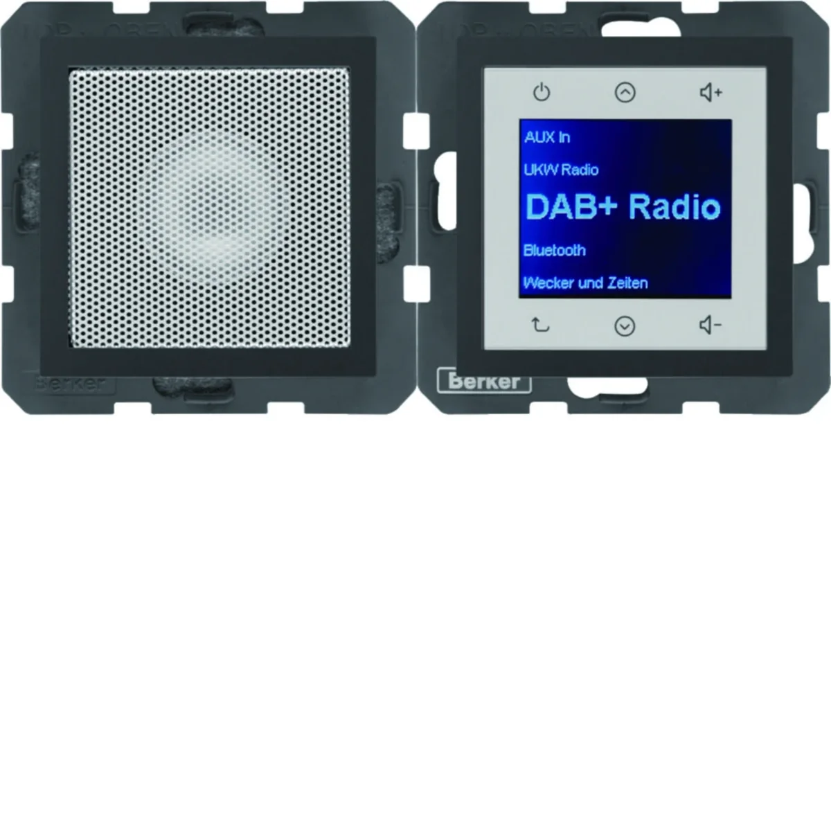 BERKER B.KWADRAT/B.3/B.7 Radio Touch DAB+ z głośnikiem antracyt mat 29801606