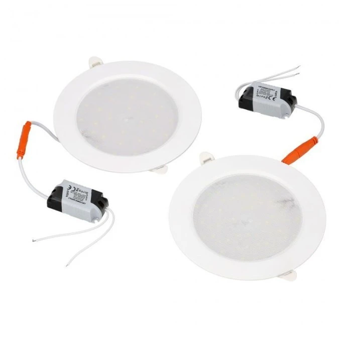 Oprawa LED AURA PRIZMA dwupak 2x12W biała 4200K wpuszczana HOROZ ELECTRIC