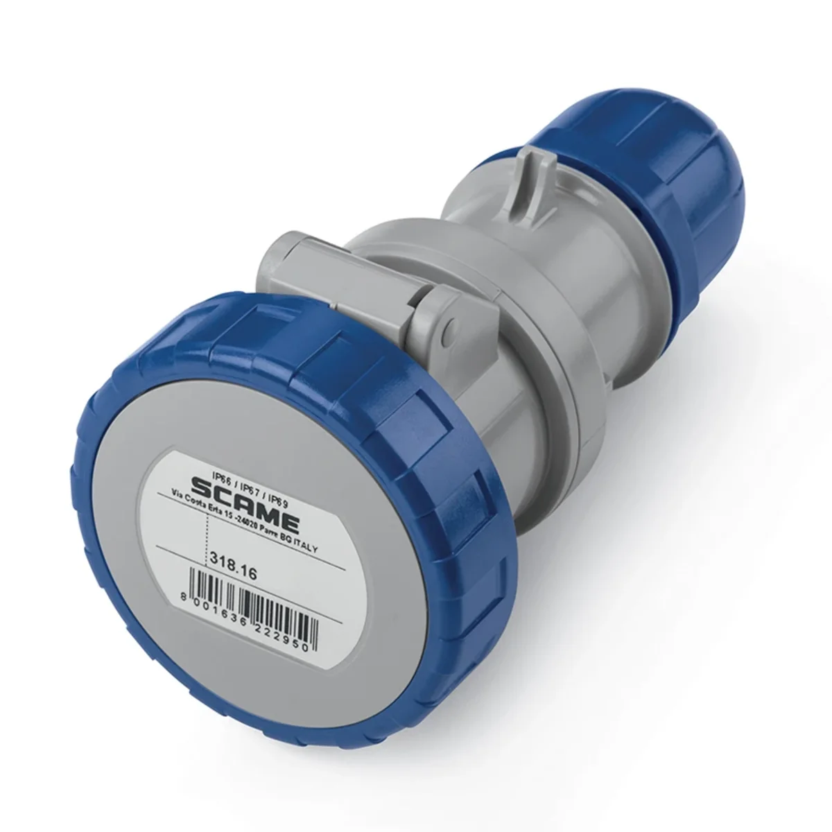 Gniazdo przenośne OPTIMA zaciskane 2P+E 16A IP67 318.1643P
