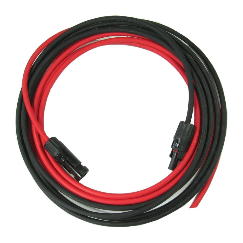 Solární kabel 4mm2, červený+černý s konektory MC4, 10m
