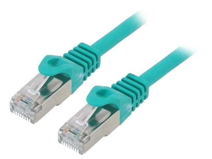 Patch cord F/UTP, Cat 6, RJ45 wtyk z obu stron, linka, CCA, 2m, PVC, zielony PP6‑2M/G
