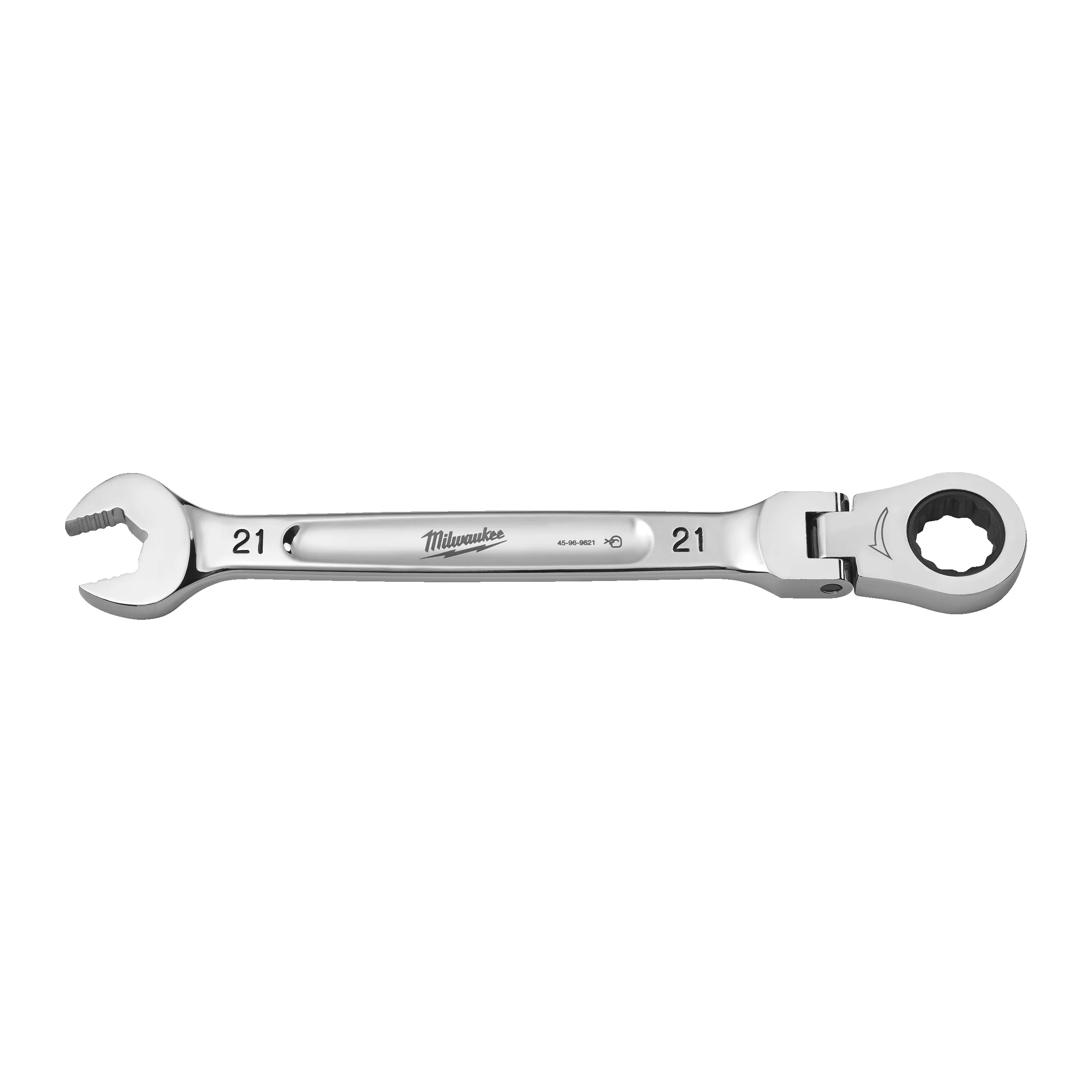 Milwaukee Klucz płasko-oczkowy MAXBITE™ z ruchomą główką grzechotki 21 mm – 1 szt.