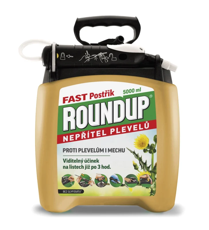 ROUNDUP Fast bez glyfosátu – rozprašovač EVERGREEN 5l