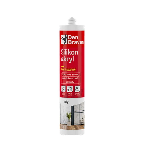 Silikon akryl DEN BRAVEN bílý 280ml