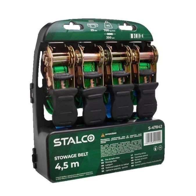 Pas do ładunków 700kg 4,5mx25mm (4x) STALCO S‑47842