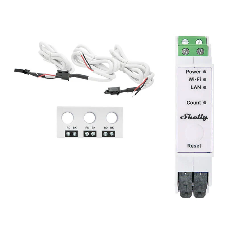 Smart měřič spotřeby SHELLY Pro 3EM-3CT63 WiFi