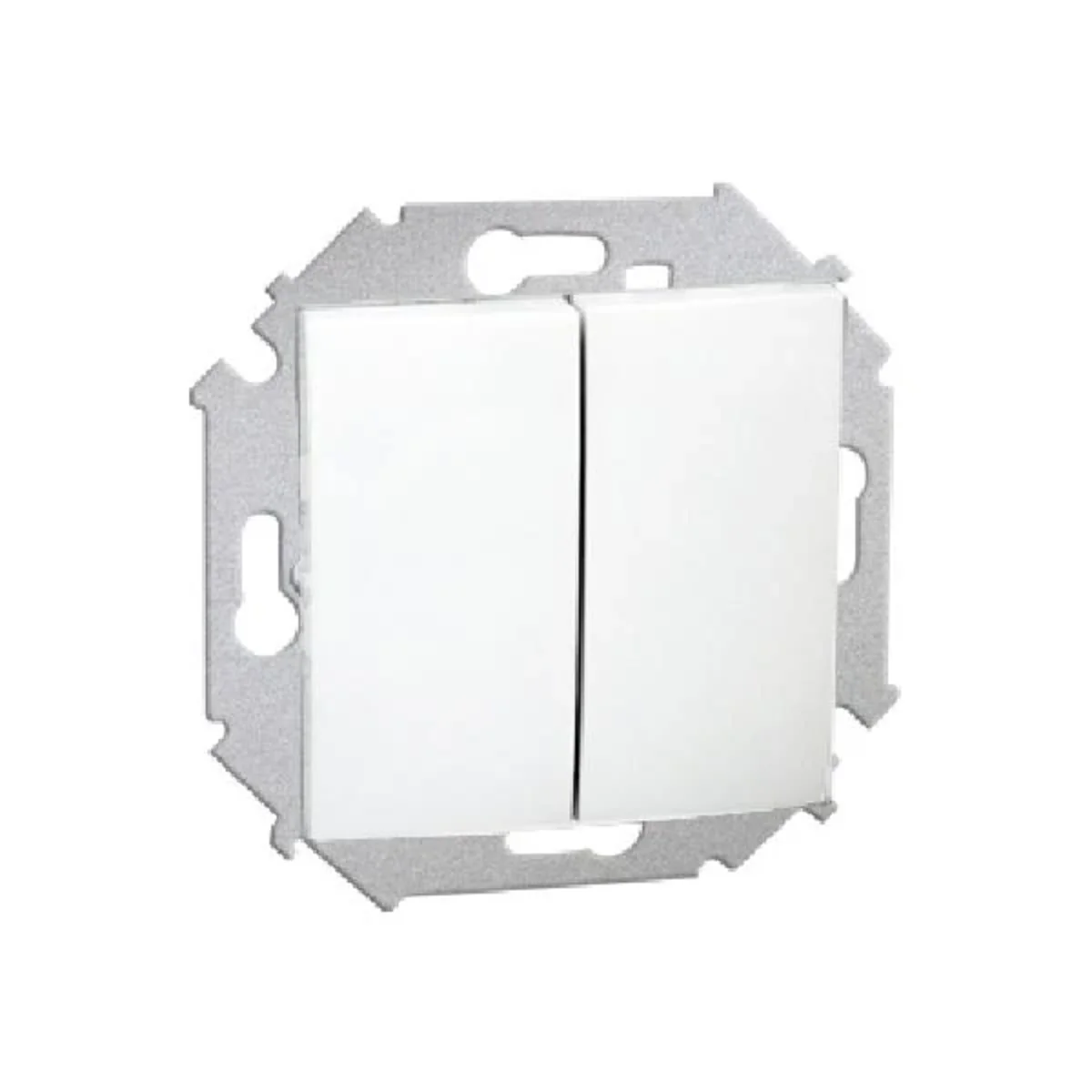 Łącznik schodowy podwójny (moduł) 10A 250V zaciski śrubowe biały 1591397-030