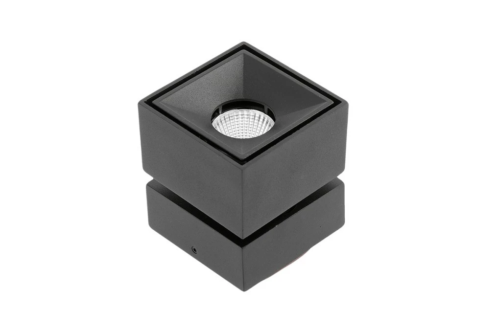 Oprawa LED BIANCO 8W 680lm 4000K IP20 IK06 36st. kwadrat, czarny LD‑BNC8WKC‑NB