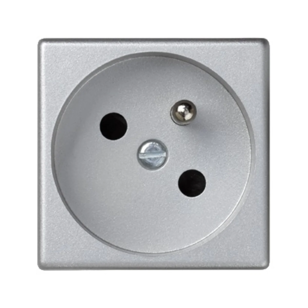 Gniazdo K45 z uziemieniem 16A, 230V, szybkozłączki, aluminium K22/8